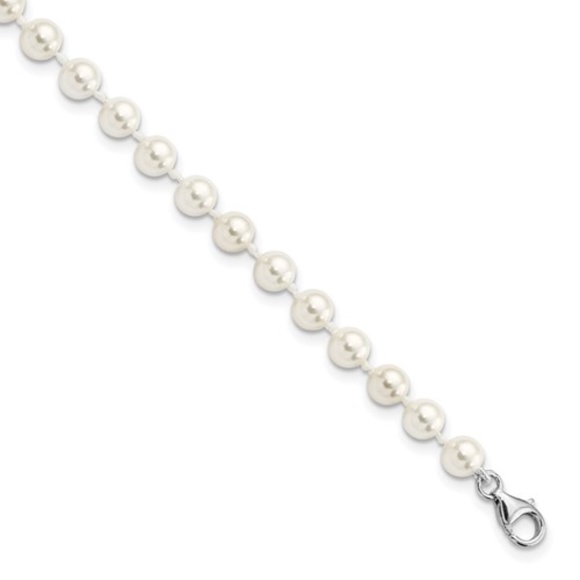Anklet Shell Pearl Sterling Silver - Picture 3 of 3